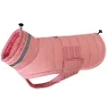 Pet Coat Cold-Proof Warm Rain-Proof [Pink-M]