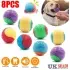 Durable Squeaky Set Of 8 Dog Balls Interactive UK [Default]