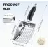 Cat Litter Scoop Kitty Metal Scooper [Black]