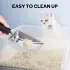 Cat Litter Scoop Kitty Metal Scooper [Black]