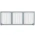 Foldable Pet Gate Grey [A]