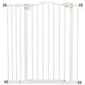 PawHut Pressure Fit Dog Stair Gate [White]