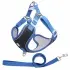 Breathable Pet Harness Adjustable Leash [Black-M]
