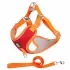 Breathable Pet Harness Adjustable Leash [Black-L]
