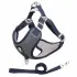 Breathable Pet Harness Adjustable Leash [Red-M]