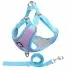 Breathable Pet Harness Adjustable Leash [Purple-S]
