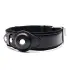 Location Tracker Leather Dog Pet Collar [Orange-S]
