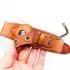 Location Tracker Leather Dog Pet Collar [Black-M]