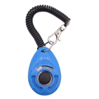 Drop-Shaped Training Clicker Pet Training [Blue]