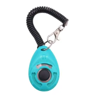 Drop-Shaped Training Clicker Pet Training [Shuihu Blue]