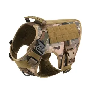 Outdoor Tactical Dog Vest For Large Dogs [Camouflage-L]