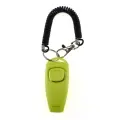 Two-in-one Clicker Dog Training Whistle Yellow Bracelet [Army Green]
