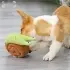 Fleece Interactive Dog Puzzle Snails Toy [Green]