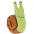 Fleece Interactive Dog Puzzle Snails Toy [Green]