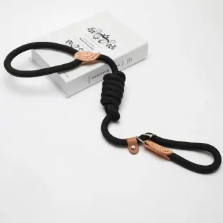 Slip Lead Training Dog Leash [Black-1.5 coarse]