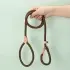 Slip Lead Training Dog Leash [Coffee-1.5 coarse]