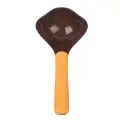 Pet Food Shovel Cat Food Spoon Dog Food Spoon Plastic Shovel [Brown orange]
