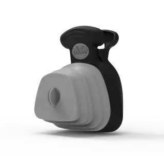 Dog Poop Bag Dispenser Travel Foldable Poop Spoon [Grey-Small]