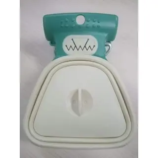Dog Poop Bag Dispenser Travel Foldable Poop Spoon [Green mustard-Big]
