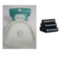 Dog Poop Bag Dispenser Travel Foldable Poop Spoon [Green mustard Set-Big]