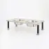 Adjustable Height Dog Food Bowl Rack [Silver-High 12.5cm-400ml]