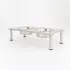 Adjustable Height Dog Food Bowl Rack [Silver-High 22.5cm-400ml]