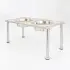Adjustable Height Dog Food Bowl Rack [Silver-High 22.5cm-400ml]