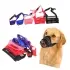 Magic Sticky Pet Nylon Mesh Dog Muzzle Cover [Red-S]