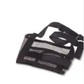 Magic Sticky Pet Nylon Mesh Dog Muzzle Cover [Black-S]