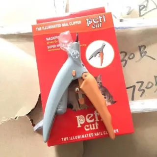 Pet LED With Light Nail Scissors Dogs And Cats [Color Box Package]