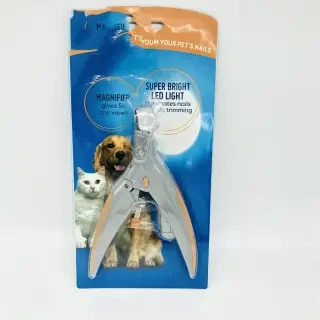Pet LED With Light Nail Scissors Dogs And Cats [Clamshell Packaging]