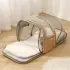 Pet Going Out Bag Travel Foldable Backpack [Grey]