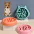 Pet Dog Cat Slow Feeder Bowls [Green]