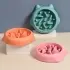 Pet Dog Cat Slow Feeder Bowls [Green]
