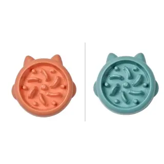 Pet Dog Cat Slow Feeder Bowls [Set]