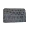 Double Layer EVA Pet Litter Mat [Gray-40X50cm-1PCS]