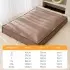 Waterproof Dog Bed Pet Sleeping Mat [Lomi Brown-L]