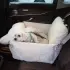 Linen Car Safety Seat Front Dog Bed [Beige-60X50X43cm]