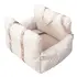 Linen Car Safety Seat Front Dog Bed [Beige-60X50X43cm]