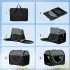 Pawhut Folding Fabric Soft Pet Crate Black [A]