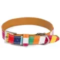 Leather Pet Dog collar Designer [Seven colours-M 2.0×42cm]