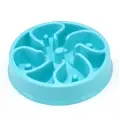 Anti-choke Bowl Plastic Dog Bowl Healthy Feeder [Blue-C]