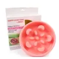 Anti-choke Bowl Plastic Dog Bowl Healthy Feeder [Pink-D]