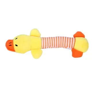 Funny Dog Sound Squeak Pet Toys [Yellow]