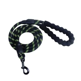 Reflective Dog Leash Nylon [Black and green]