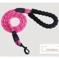 Reflective Dog Leash Nylon [Pink]