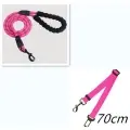 Reflective Dog Leash Nylon [Pink set]