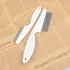 Dog Cat Going To Flea Comb [White-14cmx3cm]