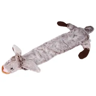 Stuffed Squeaky Plush Animal Pet Toy [Rabbit]