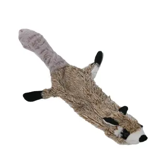 Stuffed Squeaky Plush Animal Pet Toy [Raccoon skin]